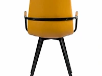 6x design eetkamerstoel geel 8174 - afbeelding 5 van  5