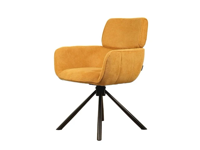 6x design eetkamerstoel geel weave - afbeelding 1 van  4