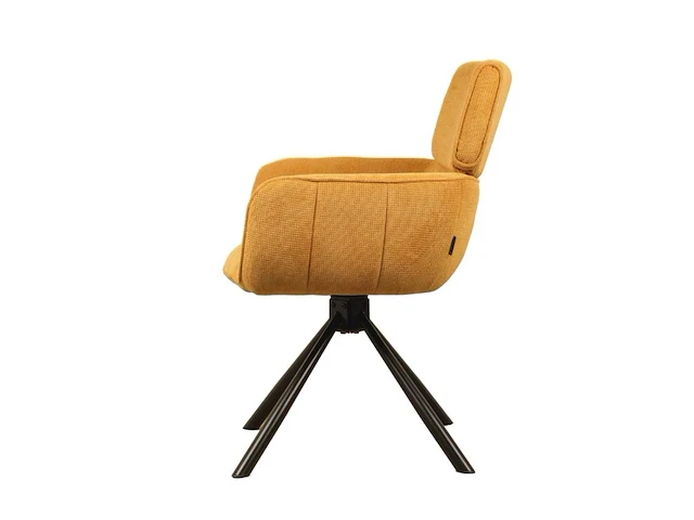 6x design eetkamerstoel geel weave - afbeelding 2 van  4