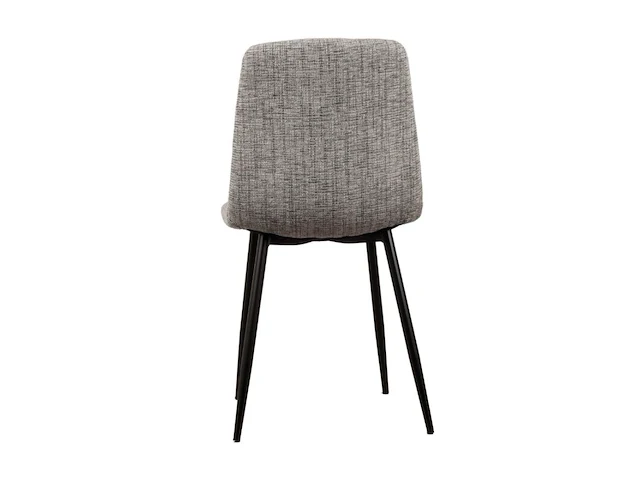 6x design eetkamerstoel grijs stof - afbeelding 3 van  3