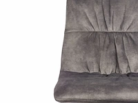 6x design eetkamerstoel grijs velvet - afbeelding 3 van  5