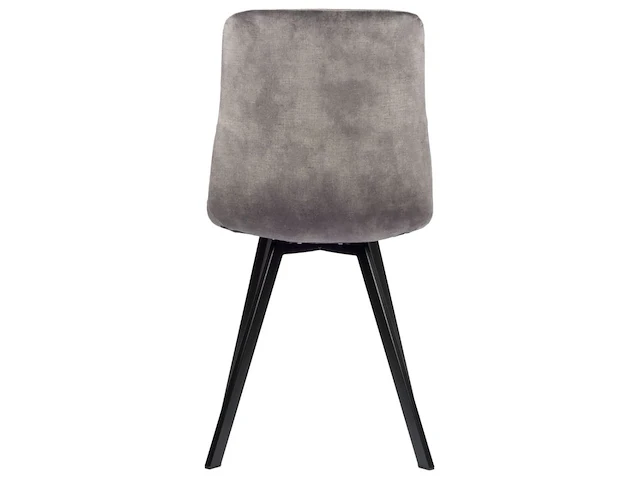 6x design eetkamerstoel grijs velvet - afbeelding 5 van  5