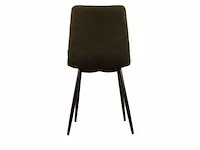 6x design eetkamerstoel groen boucle 7094 - afbeelding 2 van  3