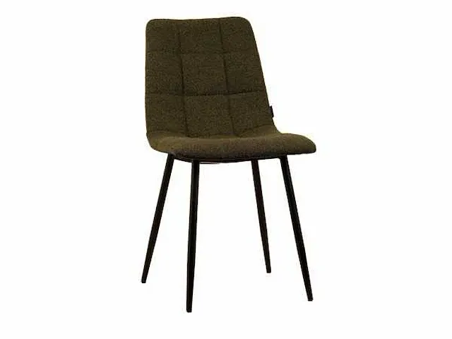 6x design eetkamerstoel groen boucle 7094 - afbeelding 3 van  3