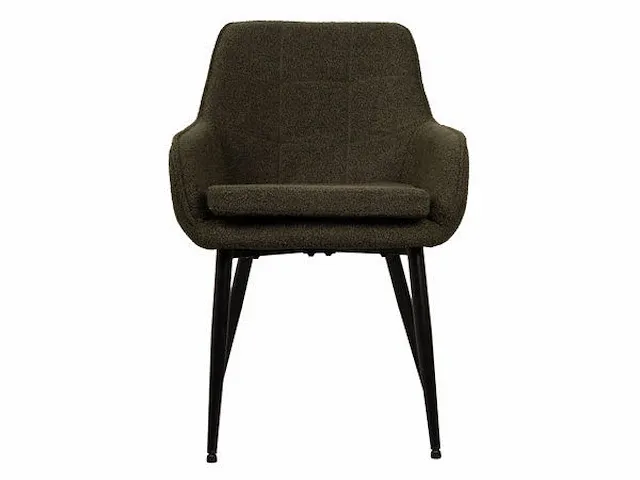 6x design eetkamerstoel groen boucle - afbeelding 2 van  6