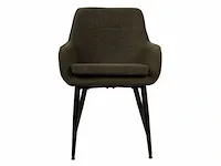 6x design eetkamerstoel groen boucle - afbeelding 2 van  6