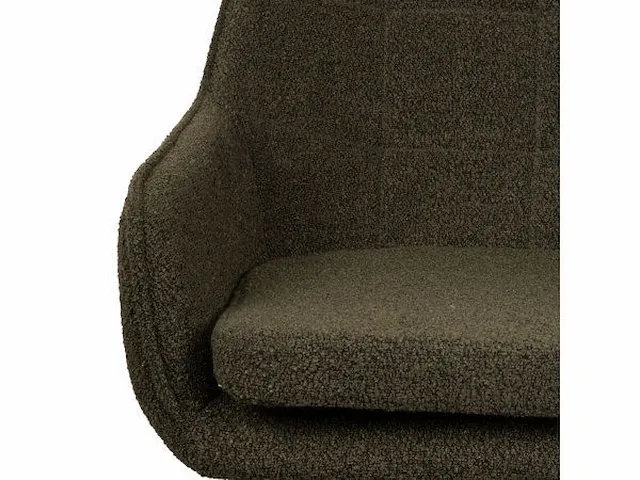 6x design eetkamerstoel groen boucle - afbeelding 3 van  6