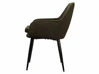 6x design eetkamerstoel groen boucle - afbeelding 4 van  6
