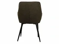 6x design eetkamerstoel groen boucle - afbeelding 5 van  6
