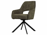 6x design eetkamerstoel groen brio - afbeelding 1 van  5