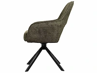 6x design eetkamerstoel groen brio - afbeelding 3 van  5