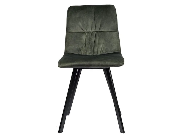 6x design eetkamerstoel groen velvet - afbeelding 2 van  5