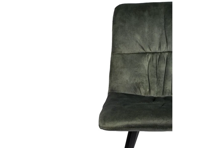6x design eetkamerstoel groen velvet - afbeelding 3 van  5