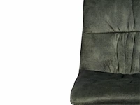 6x design eetkamerstoel groen velvet - afbeelding 3 van  5