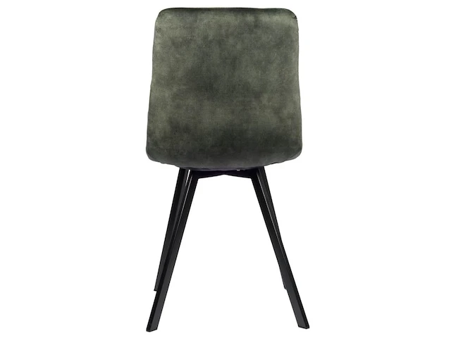 6x design eetkamerstoel groen velvet - afbeelding 5 van  5