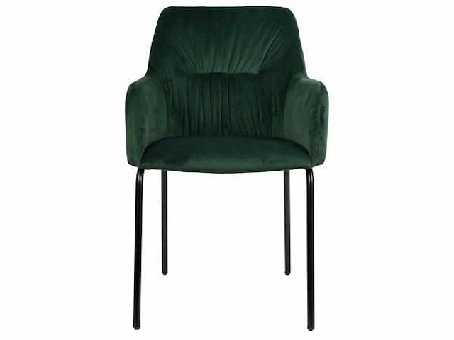 6x design eetkamerstoel groen velvet - afbeelding 2 van  5