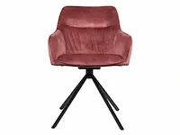 6x design eetkamerstoel roos velvet 9152 - afbeelding 3 van  4