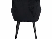 6x design eetkamerstoel zwart rio - afbeelding 4 van  5