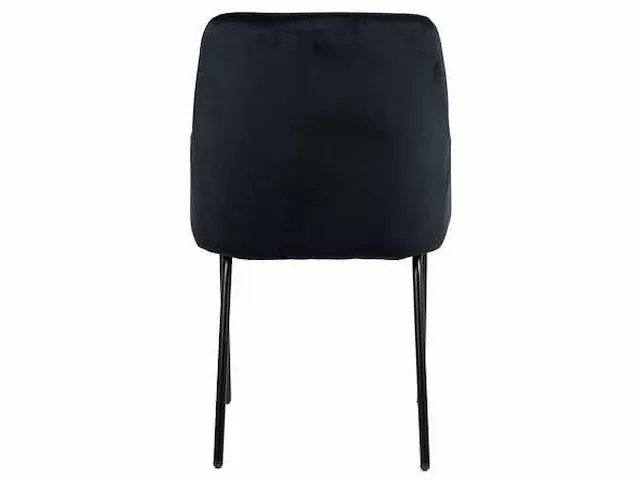 6x design eetkamerstoel zwart velvet - afbeelding 2 van  4