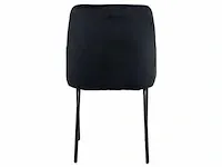 6x design eetkamerstoel zwart velvet - afbeelding 2 van  4