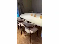 6x dianne walnoot stoelen - afbeelding 1 van  5