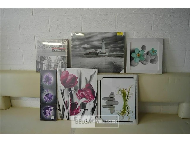 6x diverse kunstwerkjes - afbeelding 1 van  2
