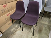 6x eetkamerstoel kansy 4x pu 2x fabrics - afbeelding 2 van  4
