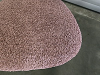 6x eetkamerstoel melanie roze bouclé - afbeelding 4 van  5