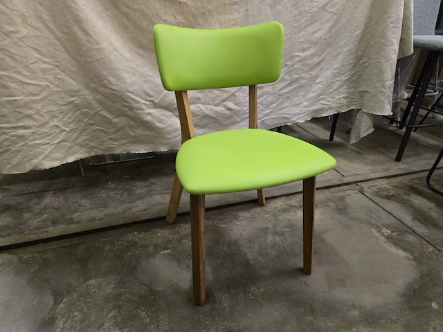 6x eetkamerstoel mia green pu - afbeelding 1 van  7