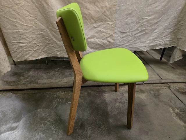 6x eetkamerstoel mia green pu - afbeelding 4 van  7