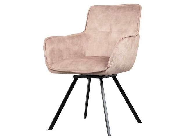 6x eetkamerstoel taupe velvet - afbeelding 1 van  5