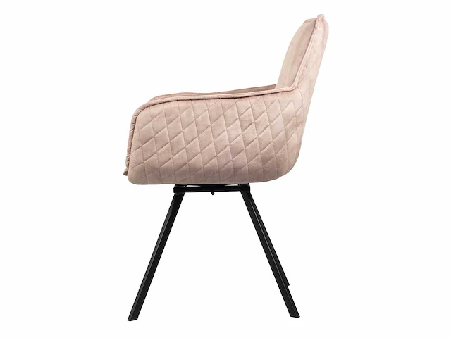 6x eetkamerstoel taupe velvet - afbeelding 3 van  5