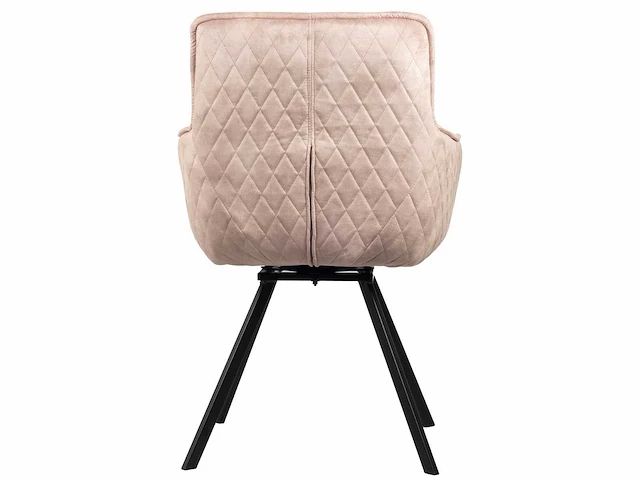 6x eetkamerstoel taupe velvet - afbeelding 4 van  5