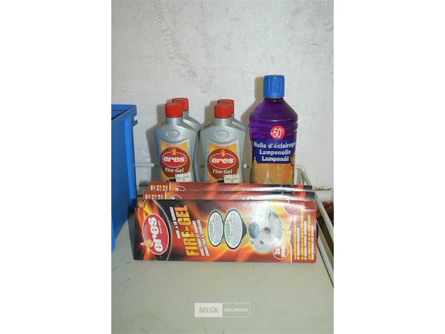 6x firegel eres, 1 l lampenolie en 5x eres firegel brandpasta - afbeelding 1 van  4