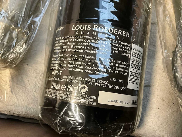 6x fles champagne louis roederer brut premier - afbeelding 3 van  5