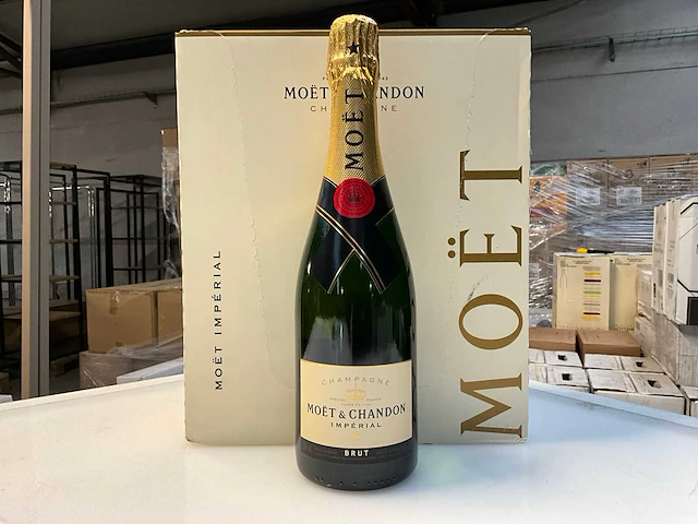 6x fles champagne moet & chandon brut imperial - afbeelding 1 van  6
