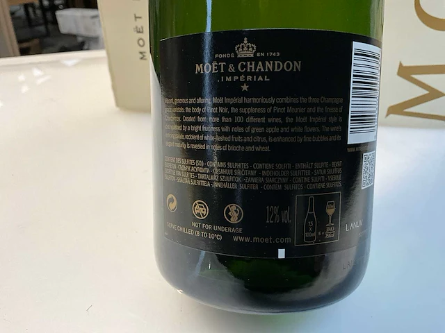 6x fles champagne moet & chandon brut imperial - afbeelding 3 van  6