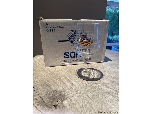 6x glazen queu de charrue ploegsteert - afbeelding 1 van  1