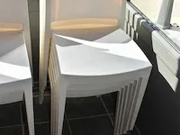 6x hard plastieken bistro stoel - afbeelding 1 van  1