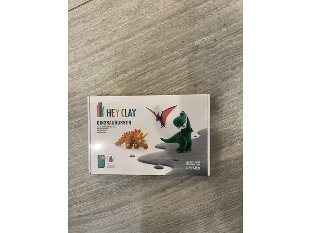 6x hey clay dinosaurussen - afbeelding 1 van  2