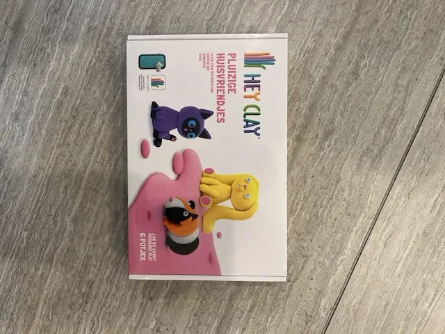 6x hey clay pluizige huisvriendjes - afbeelding 1 van  2