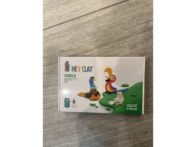 6x hey clay vogels - afbeelding 1 van  2