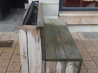 6x houten bank + bijhorende kussens - afbeelding 2 van  6