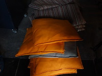 6x houten bank + bijhorende kussens - afbeelding 6 van  6