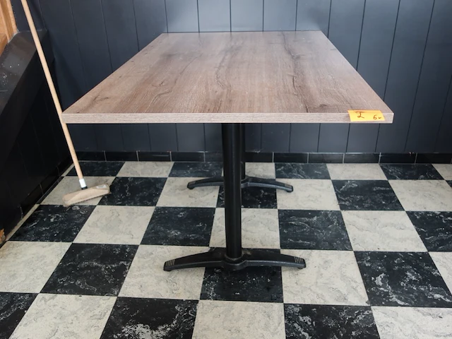 6x houten tafel - afbeelding 3 van  3