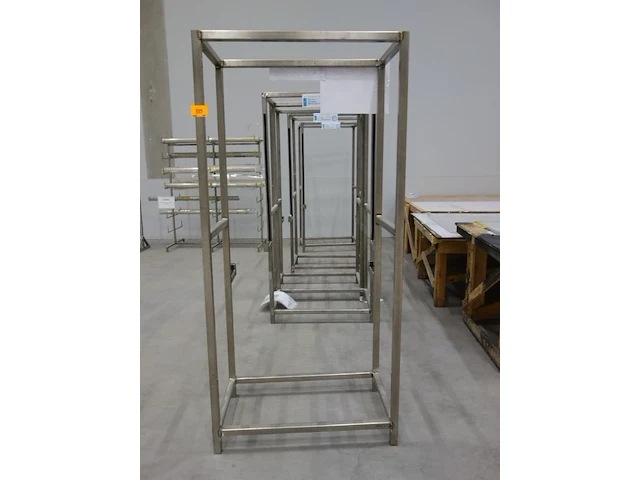6x inox constructie + metalen houder - afbeelding 1 van  5