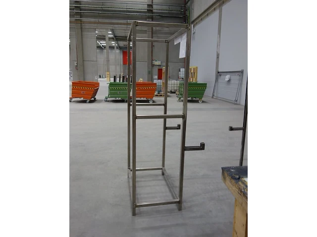 6x inox constructie + metalen houder - afbeelding 2 van  5