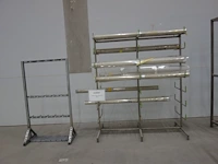 6x inox constructie + metalen houder - afbeelding 4 van  5