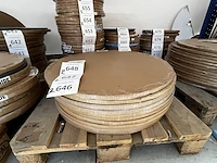 6x keramische salontafelblad round persia grigio - 680mm - afbeelding 2 van  3