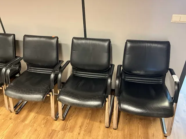 6x lederen vergaderstoel comforto - afbeelding 10 van  11
